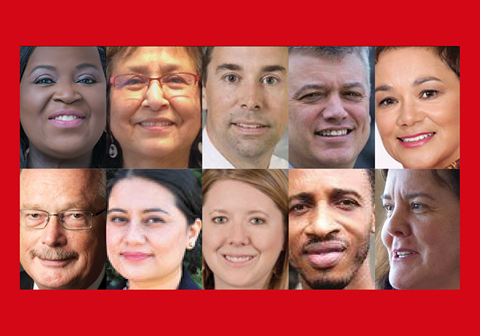 Diverse faces of professionals who spoke in UW webinars