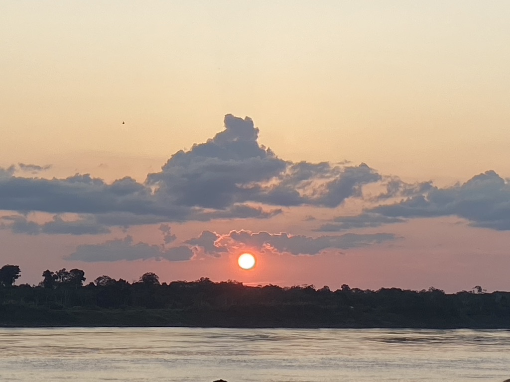 Sunset view over the Amazon River, Sept 2023