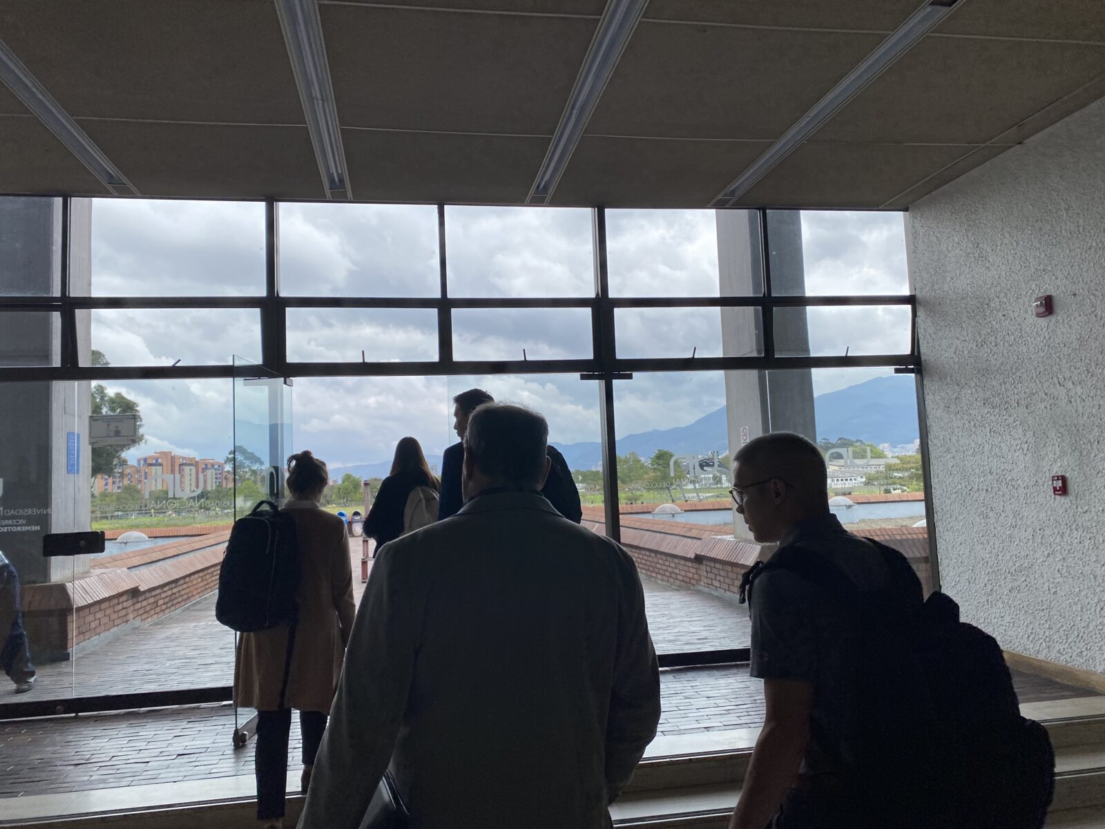 UW Madison delegation members touring UNAL Bogota campus, Sept 2023