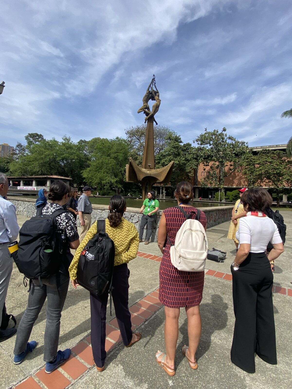 UW Delegation tour at Universidad de Antioquia campus, Sept 2023