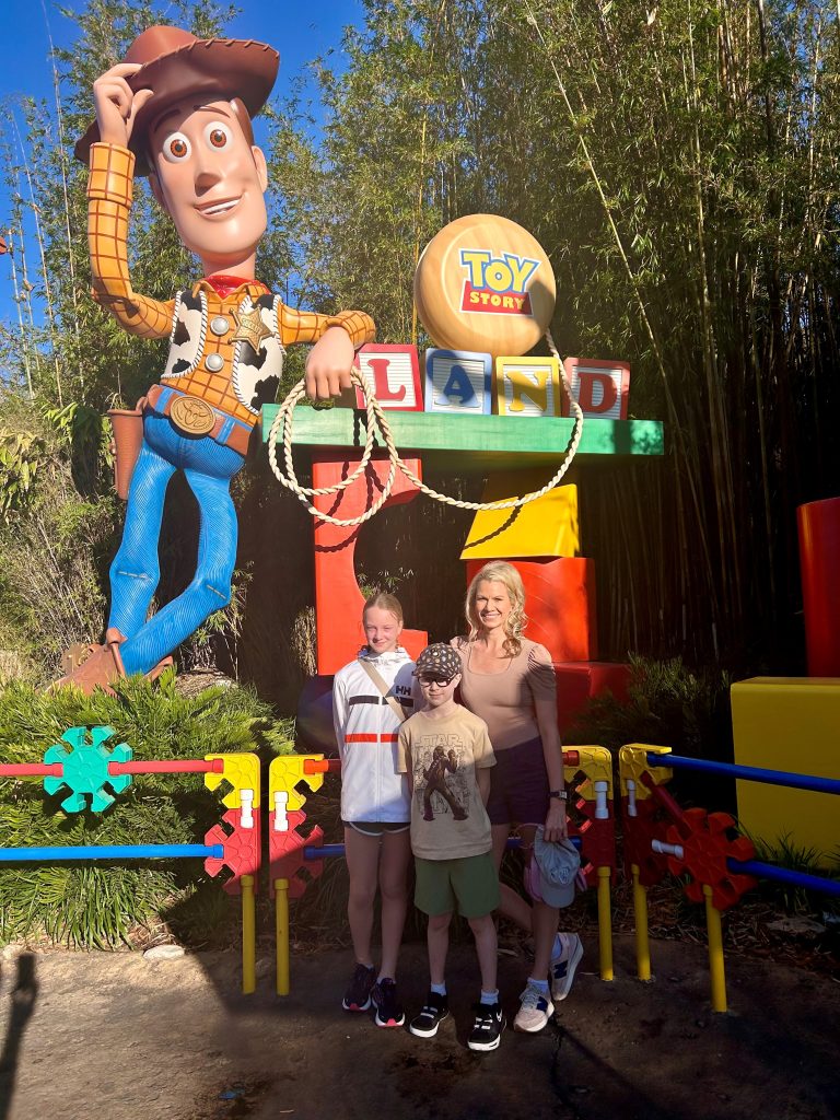 Calyn Ostrowski enjoying time with her two children (photo courtesy C. Ostrowski)