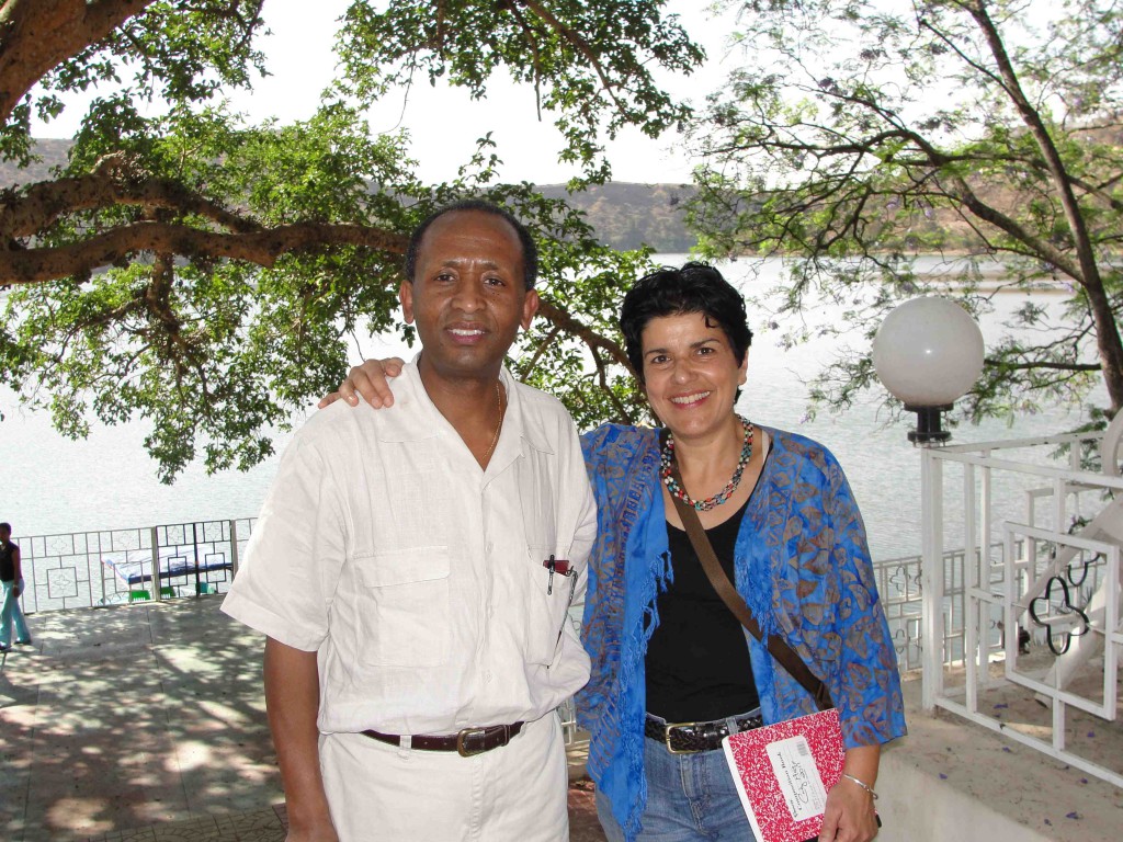 Concern for his homeland led Dr. Girma Tefera, professor of vascular surgery, left, to begin volunteering in Ethiopia. Dr. Cynthia Haq, professor of family medicine, was an early collaborator and founding director of UW-Madison's Center for Global Health.