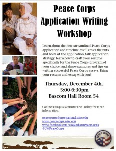 Peace Corps App Writing