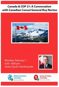 Canada & COP 21: A Conversation with Canadian Consul General Roy Norton