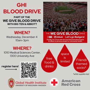 Blood Drive at GHI: December 4, 2024