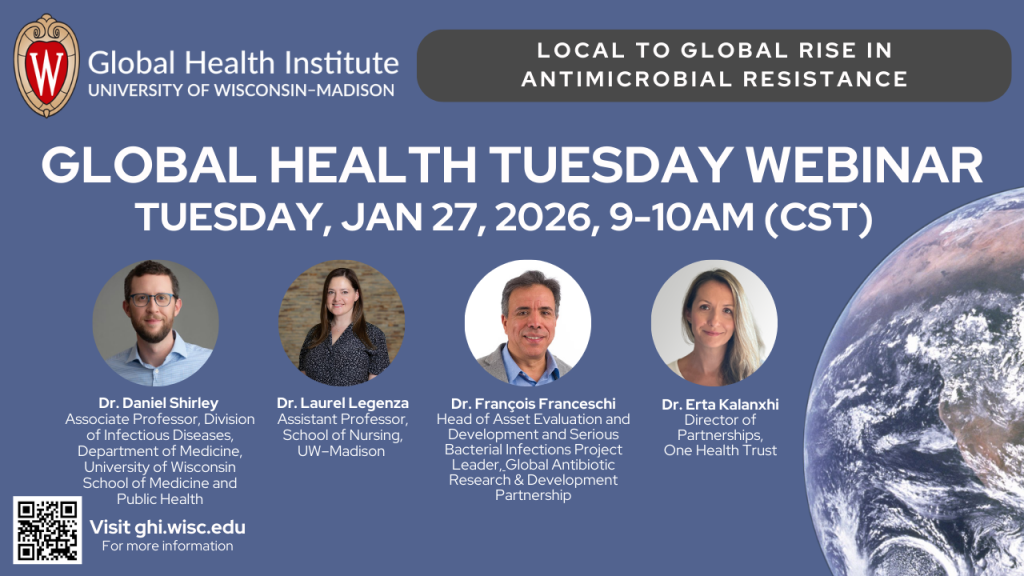 Jan 2026 GHT webinar graphic with four photos and a globe