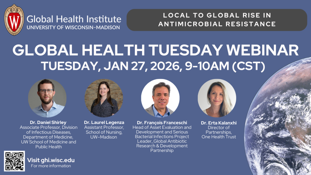 Jan 2026 GHT webinar graphic with four photos and a globe